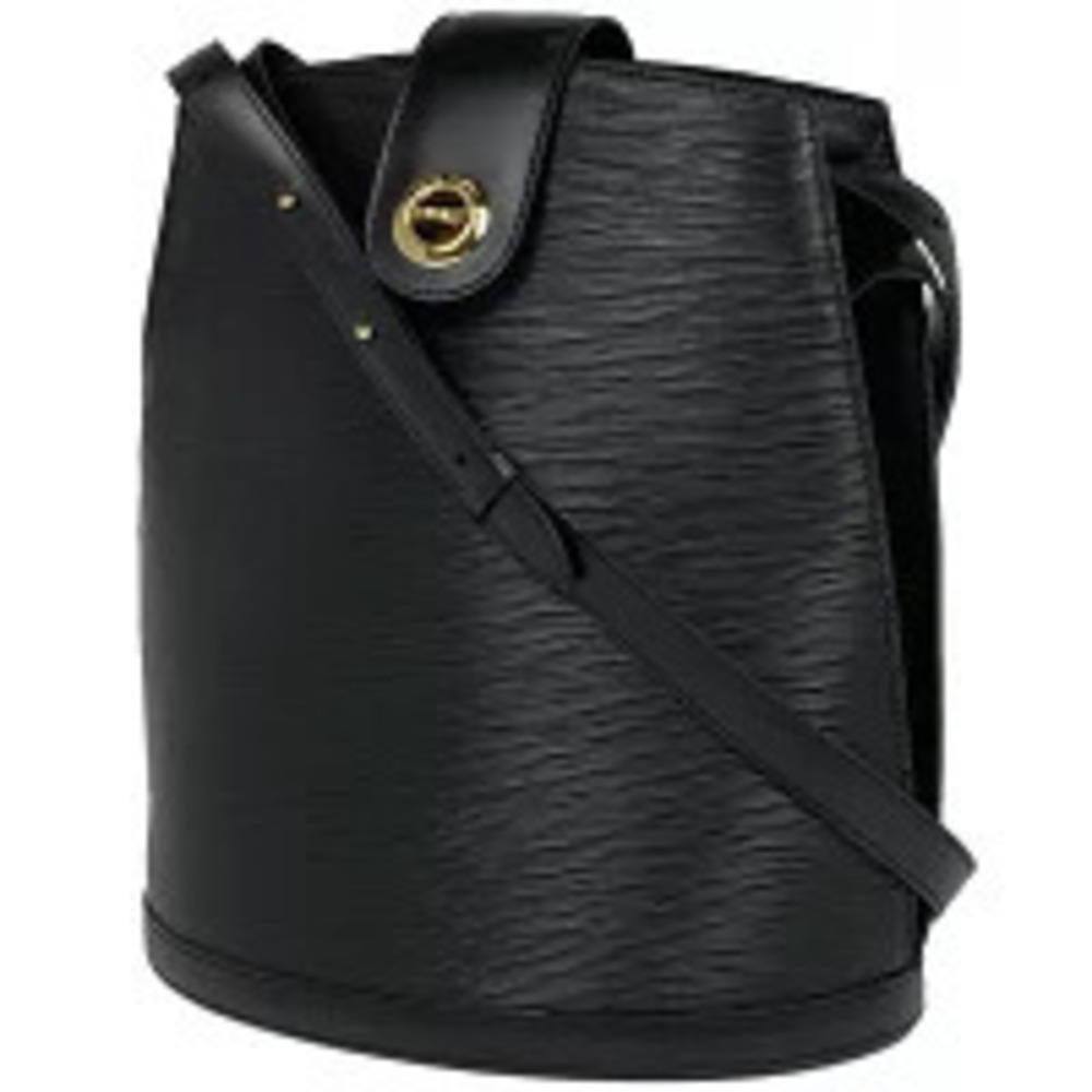 Louis Vuitton Cluny Shoulder Bag Epi Leather Noir Black